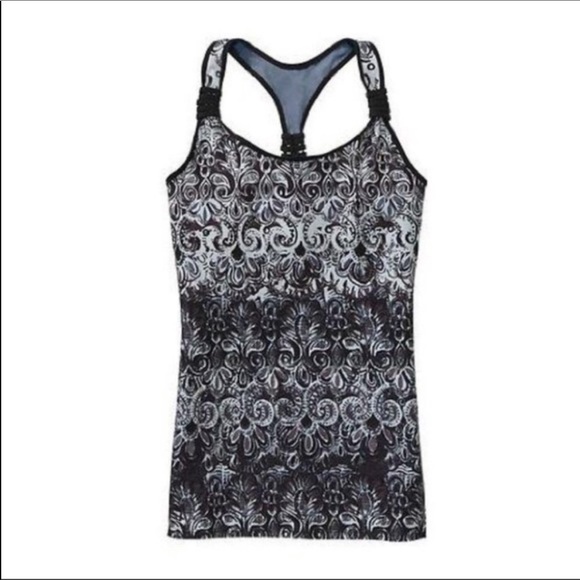 💕EUC Athleta Fuse Racerback Paisley Print Tank Top XL - Picture 1 of 6